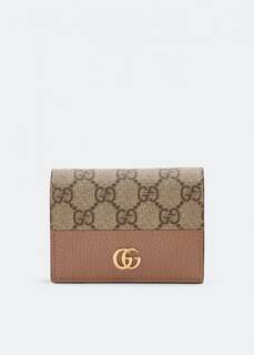 Кошелек GUCCI GG Marmont card case wallet, розовый