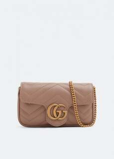 Сумка кросс-боди GUCCI GG Marmont super mini bag, розовый