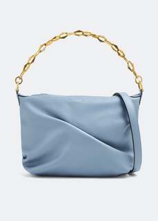 Сумка-хобо JIMMY CHOO Diamond Soft small hobo bag, синий