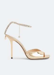 Сандалии JIMMY CHOO Saeda 100 sandals, золотой