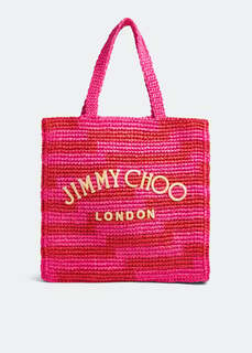 Сумка-тоут JIMMY CHOO Beach small tote bag, розовый