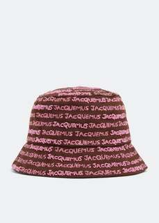 Шляпа JACQUEMUS Le Bob Bordado hat, коричневый