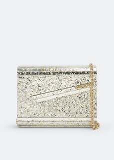 Клатч JIMMY CHOO Candy glitter clutch, золотой