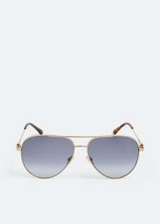 Солнечные очки JIMMY CHOO Olly sunglasses, золотой