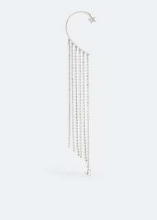 Серьги JIMMY CHOO Right Fringe ear cuff, серебряный