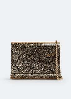 Клатч JIMMY CHOO Candy glitter clutch, золотой