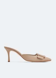 Мюли MANOLO BLAHNIK Maysale mules, бежевый