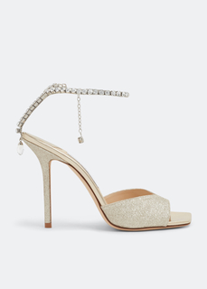 Сандалии JIMMY CHOO Saeda 100 sandals, серебряный