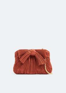 Клатч LOEFFLER RANDALL Rochelle mini bow clutch, оранжевый