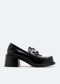 Лоферы KENZO Kenzosmile heeled loafers, черный
