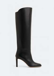 Ботинки JIMMY CHOO Karter 85 knee-high boots, черный