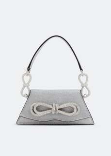 Сумка MACH AND MACH Samantha double bow small handbag, серебряный