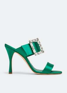 Сандалии MANOLO BLAHNIK Verda sandals, зеленый