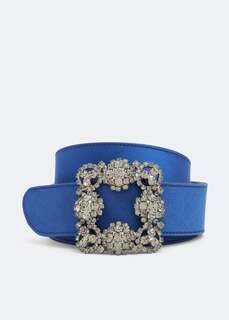 Ремень MANOLO BLAHNIK Hangisi belt, синий