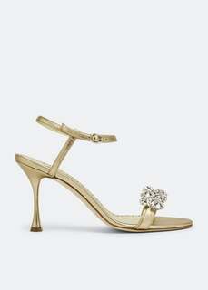 Сандалии MANOLO BLAHNIK Finah sandals, золотой