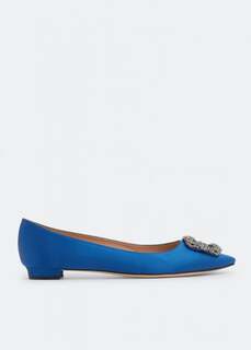 Балетки MANOLO BLAHNIK Hangisi ballet flats , синий