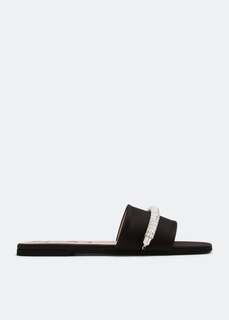Сандалии NO.21 Crystal-embellished sandals, черный No21