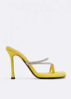 Сандалии NO.21 Crystal-embellished sandals, желтый No21