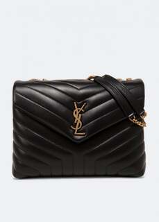 Сумка SAINT LAURENT Loulou medium chain bag, черный