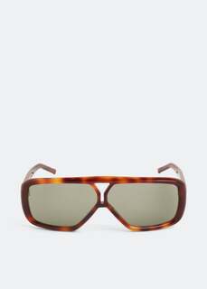 Солнечные очки SAINT LAURENT SL 569 Y sunglasses, коричневый
