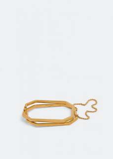 Браслет SAINT LAURENT Octagon handcuff bracelet, золотой