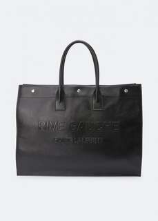 Сумка-тоут SAINT LAURENT Rive Gauche large tote bag, черный