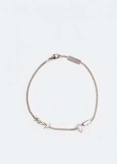 Браслет SAINT LAURENT Opyum charm bracelet, серебряный