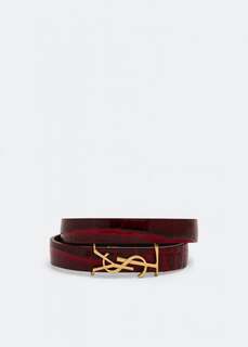 Браслет SAINT LAURENT Opyum bracelet, бордовый