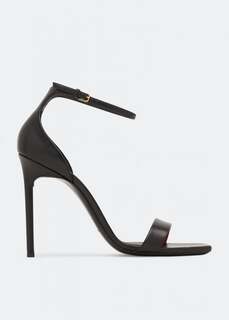 Сандалии SAINT LAURENT Amber sandals, черный