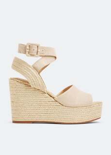 Эспадрильи SAM EDELMAN Vada wedge espadrilles, бежевый