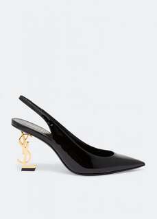 Туфли SAINT LAURENT Opyum slingback pumps, черный