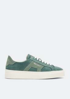 Кроссовки SANTONI Double Buckle sneakers, зеленый