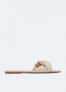 Сандалии STUDIO AMELIA Twist Front 10 flat sandals, серый