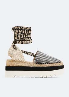 Эспадрильи STELLA MCCARTNEY Gaia platform espadrilles, черный