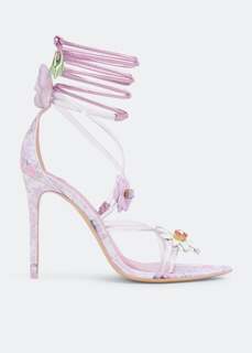 Сандалии SOPHIA WEBSTER x LoveShackFancy Wildflower sandals, розовый