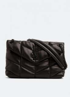 Сумка SAINT LAURENT Loulou Puffer medium chain bag, черный