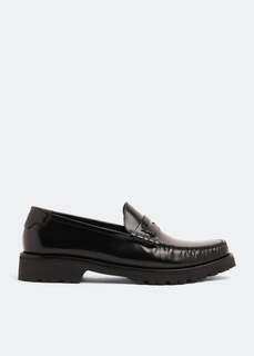 Лоферы SAINT LAURENT Le Monogram penny loafers, черный