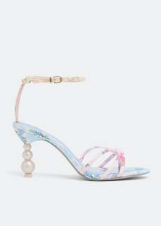 Сандалии SOPHIA WEBSTER x LoveShackFancy Pixie Pearl mid sandals, розовый