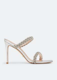 Сандалии STUART WEITZMAN Addison 100 sandals, серебряный