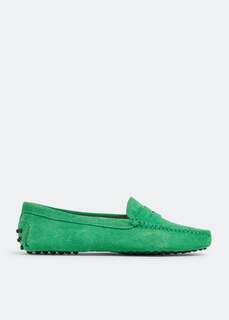 Лоферы TOD&apos;S Gommino driving loafers, зеленый Tod’S