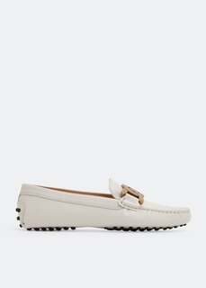 Лоферы TOD&apos;S Kate Gommino driving loafers, белый Tod’S