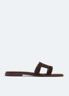 Сандалии TOD&apos;S Suede sandals, коричневый Tod’S