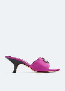Сандалии TORY BURCH Eleanor Pave mule sandals, розовый