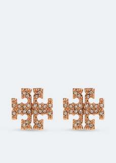 Серьги TORY BURCH Kira pavé stud earrings, золотой