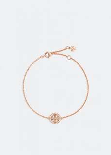 Браслет TORY BURCH Miller pavé chain bracelet, металлик