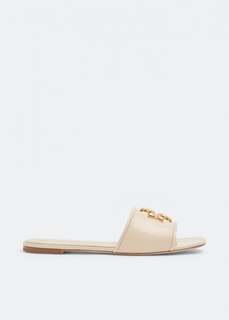 Шлепанцы TORY BURCH Eleanor slides, бежевый