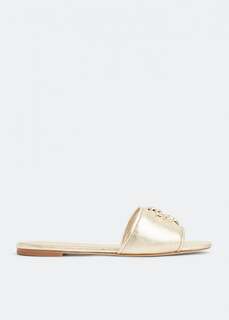 Шлепанцы TORY BURCH Eleanor slides, золотой