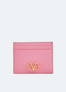 Картхолдер VALENTINO GARAVANI VLogo Signature card case, розовый