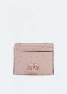 Картхолдер VALENTINO GARAVANI VLogo Signature card holder, розовый