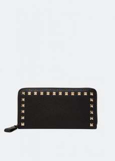 Кошелек VALENTINO GARAVANI Rockstud zippered wallet, черный